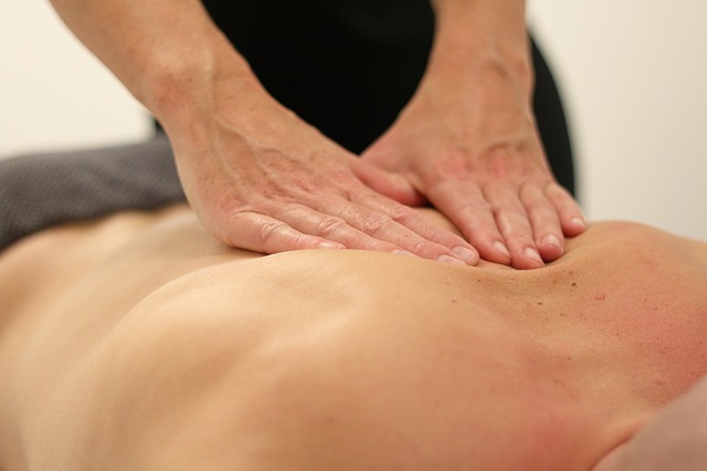Sports Therapist Giving a Massage