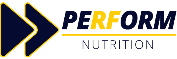 Perform Nutrition Company Logo by Ross Ferrell in Chelmsford England